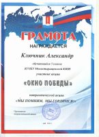 Патриотическая акция "Окна победы"